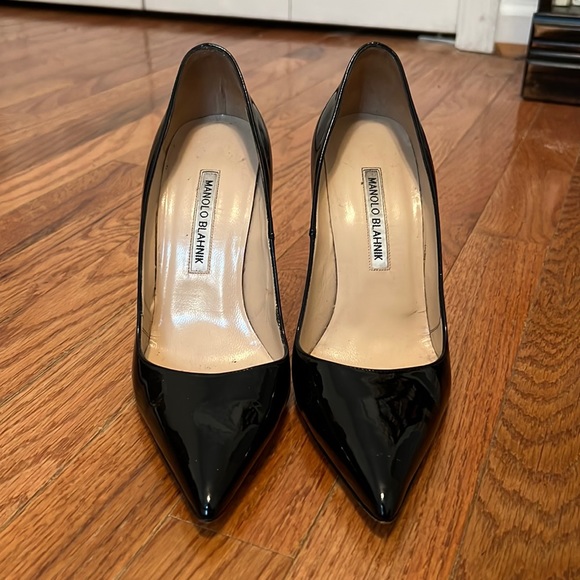 Manolo Blahnik BB patent stilettos, sz 37 IT - worn twice - Picture 2 of 7